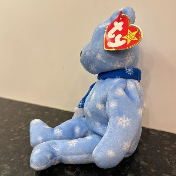 Ty Beanie Babies - 1999 Holiday Teddy with Ear  Tag . Size 9” - Picture 3 of 10